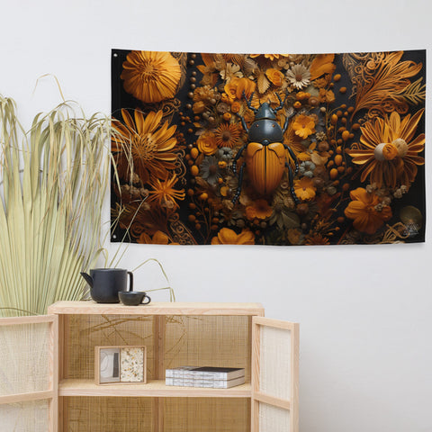 About my Brain Institute Wall Art Beetle Spirit Animal Flag Wall Art
