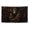 About my Brain Institute Wall Art Black Bear Spirit Animal Flag Wall Art