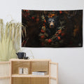 About my Brain Institute Wall Art Black Bear Spirit Animal Flag Wall Art