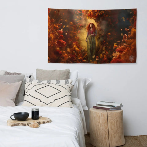 About my Brain Institute Wall Art Brigid Goddess Flag Wall Art
