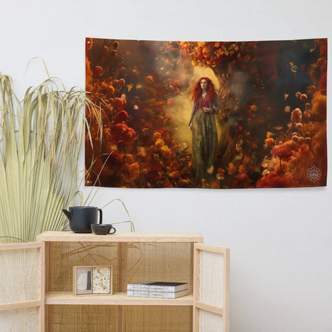 About my Brain Institute Wall Art Brigid Goddess Flag Wall Art