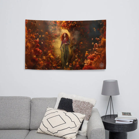 About my Brain Institute Wall Art Brigid Goddess Flag Wall Art