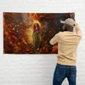 About my Brain Institute Wall Art Brigid Goddess Flag Wall Art