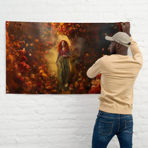 About my Brain Institute Wall Art Brigid Goddess Flag Wall Art