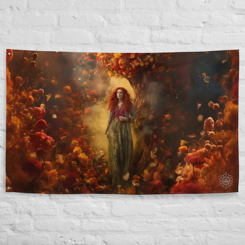 About my Brain Institute Wall Art Brigid Goddess Flag Wall Art