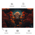 About my Brain Institute Wall Art Buffalo Spirit Animal Flag Wall Art