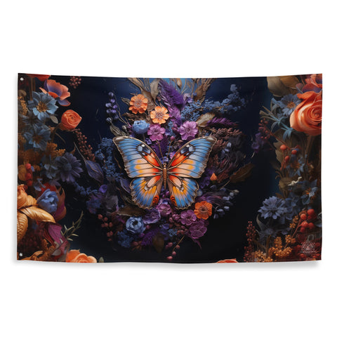 About my Brain Institute Wall Art Butterfly Spirit Animal Flag Wall Art