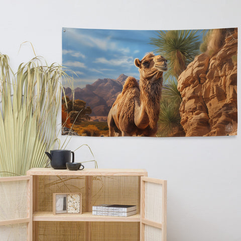 About my Brain Institute Wall Art Camel Spirit Animal Flag Wall Art