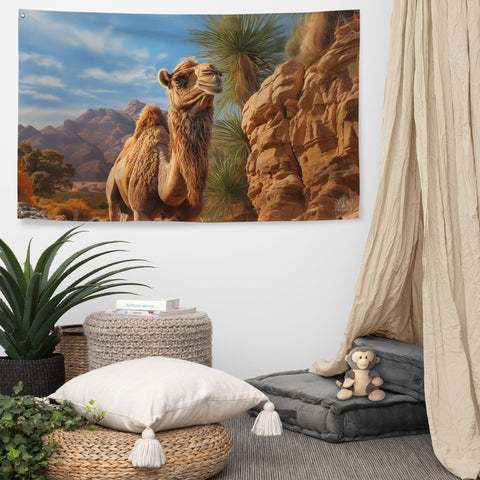 About my Brain Institute Wall Art Camel Spirit Animal Flag Wall Art