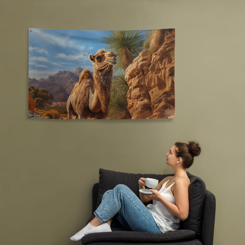 About my Brain Institute Wall Art Camel Spirit Animal Flag Wall Art
