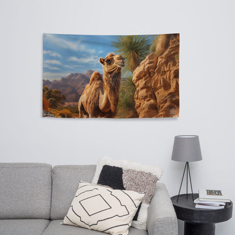 About my Brain Institute Wall Art Camel Spirit Animal Flag Wall Art