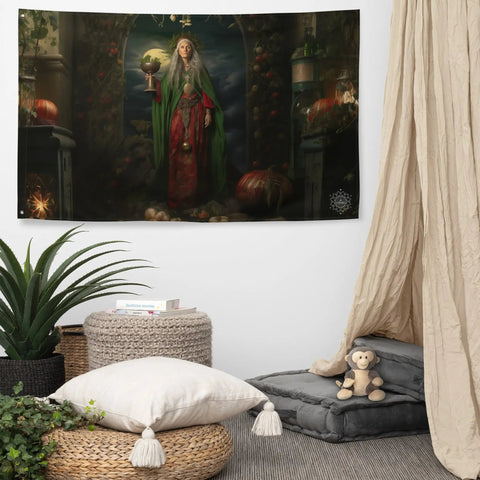 About my Brain Institute Wall Art Cerridwen Goddess Flag Wall Art