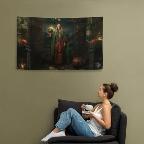 About my Brain Institute Wall Art Cerridwen Goddess Flag Wall Art