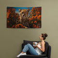 About my Brain Institute Wall Art Cheetah Spirit Animal Flag Wall Art