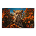 About my Brain Institute Wall Art Cheetah Spirit Animal Flag Wall Art