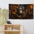 About my Brain Institute Wall Art Chimpanzee Spirit Animal Flag Wall Art