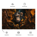 About my Brain Institute Wall Art Chimpanzee Spirit Animal Flag Wall Art