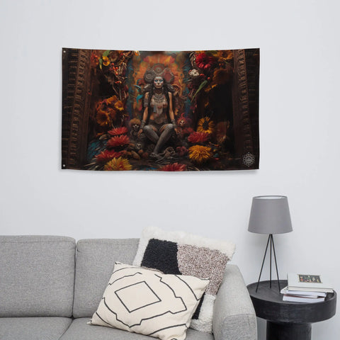 About my Brain Institute Wall Art Coatlicue Goddess Flag Wall Art