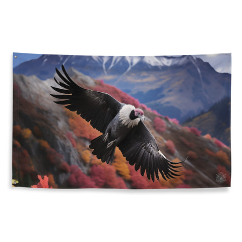 About my Brain Institute Wall Art Condor Spirit Animal Flag Wall Art