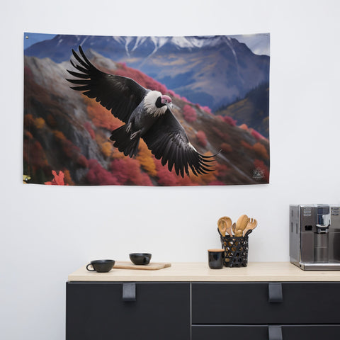 About my Brain Institute Wall Art Condor Spirit Animal Flag Wall Art