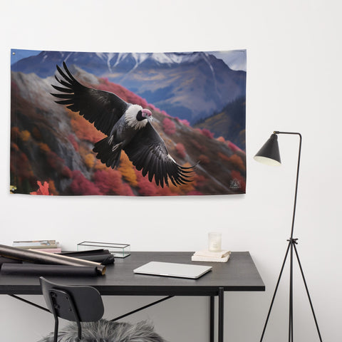 About my Brain Institute Wall Art Condor Spirit Animal Flag Wall Art