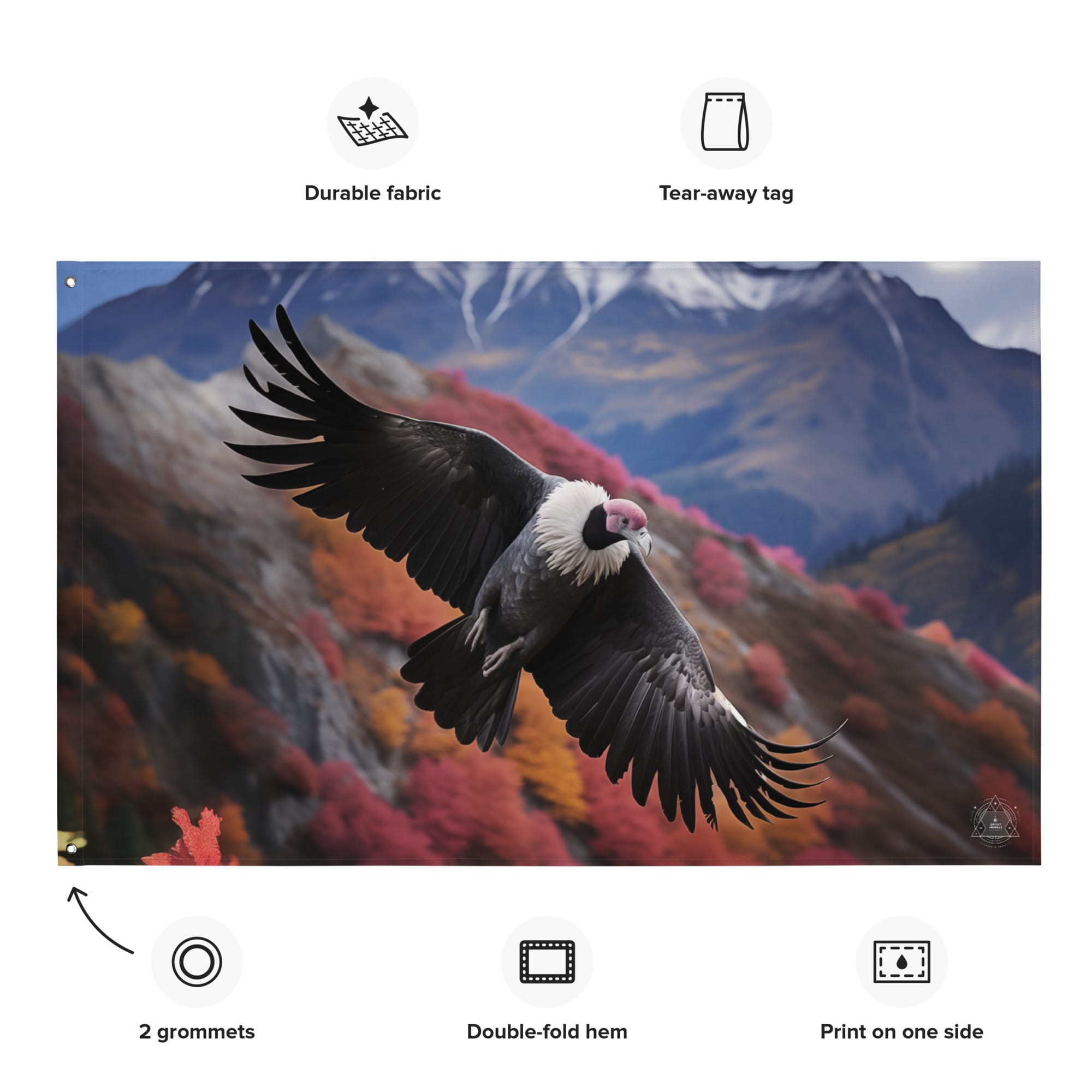 Condor Spirit Animal Flag Wall Art – About my Brain Institute