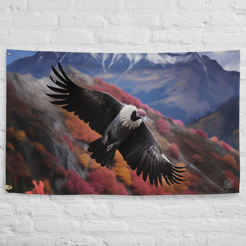 About my Brain Institute Wall Art Condor Spirit Animal Flag Wall Art