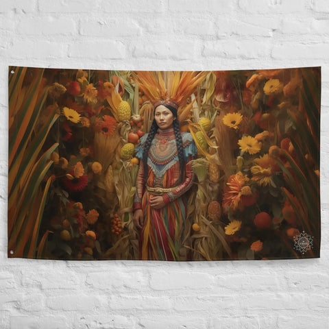 About my Brain Institute Wall Art Corn Mother Goddess Flag Wall Art