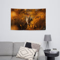 About my Brain Institute Wall Art Coyote Spirit Animal Flag Wall Art