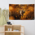 About my Brain Institute Wall Art Coyote Spirit Animal Flag Wall Art