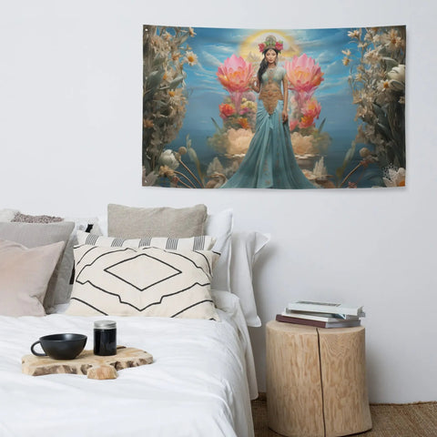 About my Brain Institute Wall Art Dewi Danu Goddess Flag Wall Art