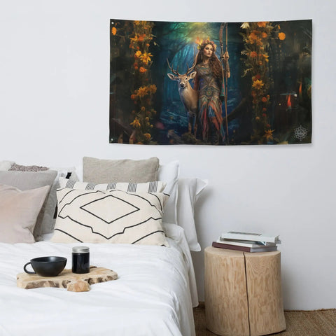 About my Brain Institute Wall Art Diana Goddess Flag Wall Art