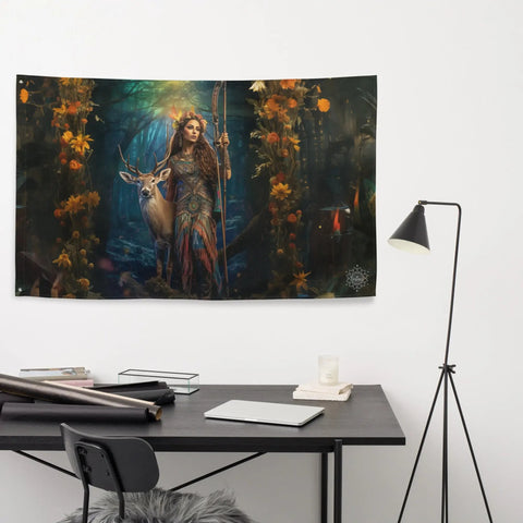 About my Brain Institute Wall Art Diana Goddess Flag Wall Art