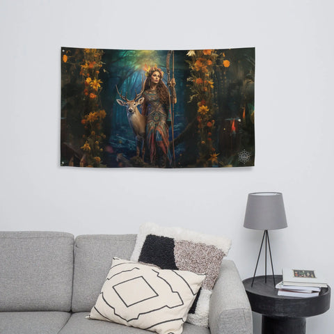 About my Brain Institute Wall Art Diana Goddess Flag Wall Art