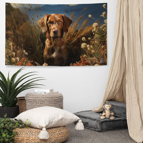 About my Brain Institute Wall Art Dog Spirit Animal Flag Wall Art