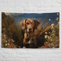 About my Brain Institute Wall Art Dog Spirit Animal Flag Wall Art