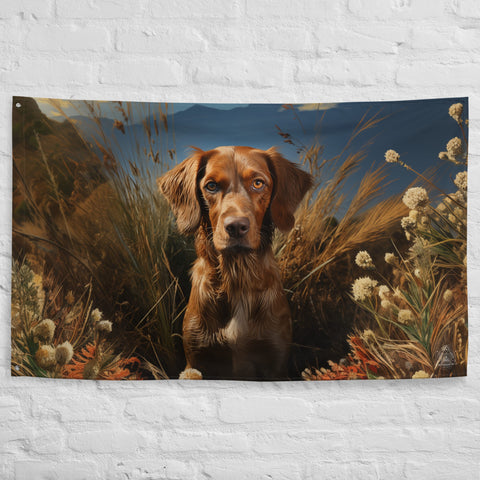 About my Brain Institute Wall Art Dog Spirit Animal Flag Wall Art