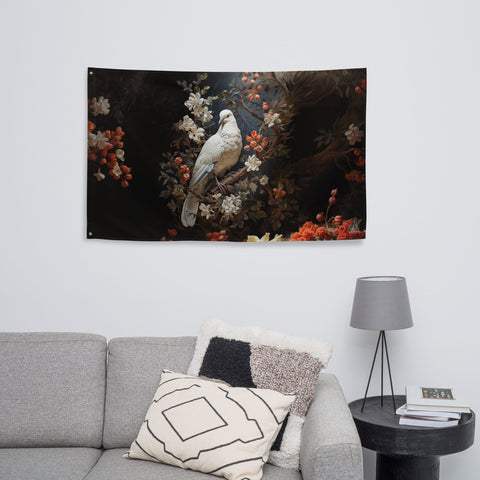 About my Brain Institute Wall Art Dove Spirit Animal Flag Wall Art