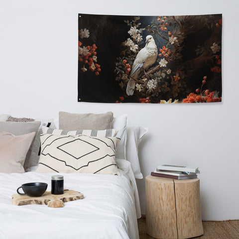 About my Brain Institute Wall Art Dove Spirit Animal Flag Wall Art