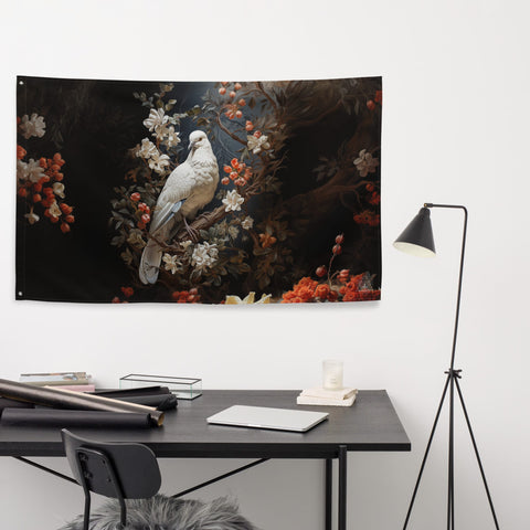 About my Brain Institute Wall Art Dove Spirit Animal Flag Wall Art