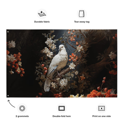 About my Brain Institute Wall Art Dove Spirit Animal Flag Wall Art