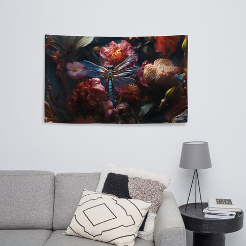 About my Brain Institute Wall Art Dragonfly Spirit Animal Flag Wall Art