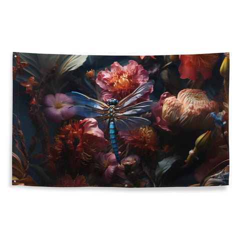 About my Brain Institute Wall Art Dragonfly Spirit Animal Flag Wall Art
