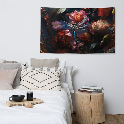 About my Brain Institute Wall Art Dragonfly Spirit Animal Flag Wall Art