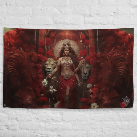 About my Brain Institute Wall Art Durga Goddess Flag Wall Art