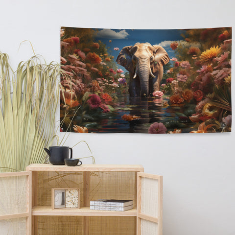 About my Brain Institute Wall Art Elephant Spirit Animal Flag Wall Art