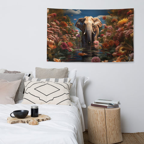 About my Brain Institute Wall Art Elephant Spirit Animal Flag Wall Art