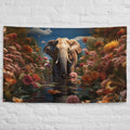 About my Brain Institute Wall Art Elephant Spirit Animal Flag Wall Art