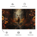 About my Brain Institute Wall Art Elk Spirit Animal Flag Wall Art