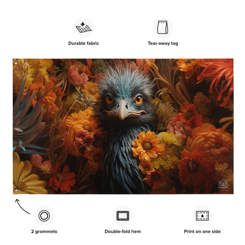 About my Brain Institute Wall Art Emu Spirit Animal Flag Wall Art